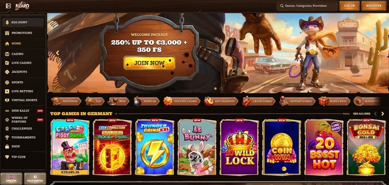 Overview of lizaro casino nl
